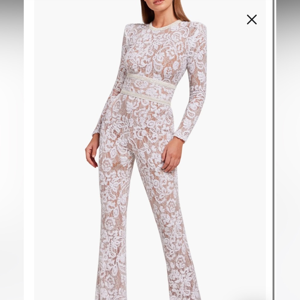 NADINE MERABI BELLA WHITE JUMPSUIT